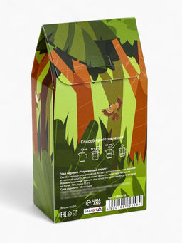 Чай черный Котик, со вкусом черничный пирог, 50 г