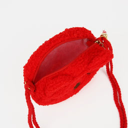 Сумка детская на молнии, длинный шнурок, цвет красный - Simaland фото 3