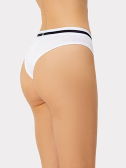 Цена за 2 штуки! Трусы женские бразилиана в белом цвете