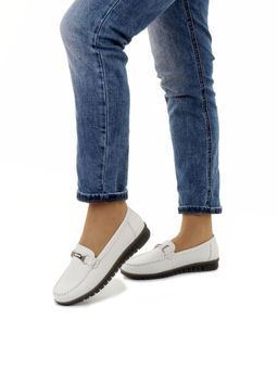 06-DYL121-2 MILK Туфли женские (натуральная кожа)