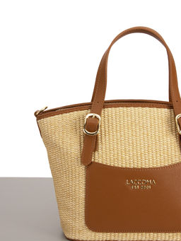 LACCOMA сумка WJB8187-13-коричневый эко кожа хлопок фото 3