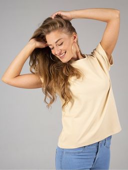 K10153 Футболка OVER SIZE БЕЖЕВЫЙ