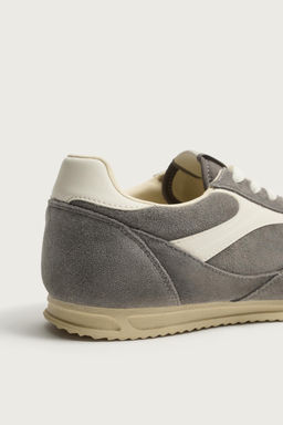 ZAPATILLA RETRO PIEL / Khaki claro - Zara фото 6
