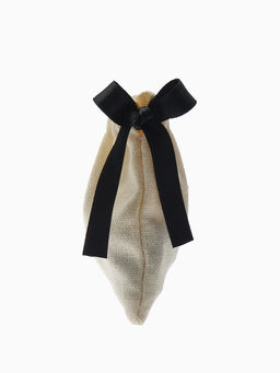 Цена за 50 шт. Мешочек подарочный «Нежность», 8.5×7 см, бежево-чёрный