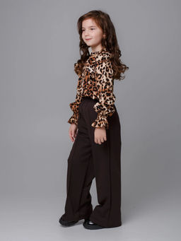 Брюки Данара, цвет Коричневый, состав 78% х/б,16% пэ,6%л