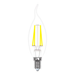LED-CW35-5W/WW/E14/CL/MB GLM10TR Лампа светодиодная. Форма свеча на ветру, прозрачная. Серия Multibright. Теплый белый свет (3000K). 100-50-10. Картон. ТМ Uniel.