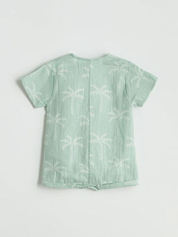 Bisiklet Yaka Erkek Bebek M?slin Tulum