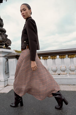 WOOL BLEND HIGH NECK JACKET - Zara фото 3