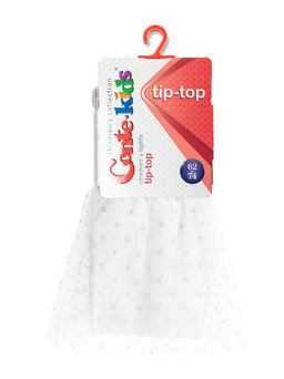 CONTE Хлопковые колготки TIP-TOP с декоративной юбочкой из фатина белый - Conte elegant фото 3