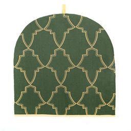 Новогодняя грелка на чайник Этель Gold ornament 28х28см, 100%хл, саржа 190 г/м2  фото 2