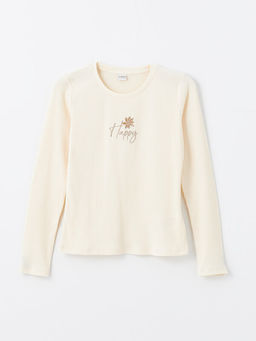 Bisiklet Yaka K?z ?ocuk Ti??rt