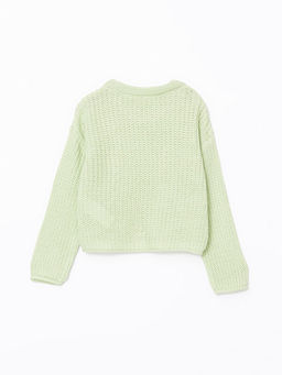 Bisiklet Yaka K?z ?ocuk Triko Kazak - Waikiki фото 3