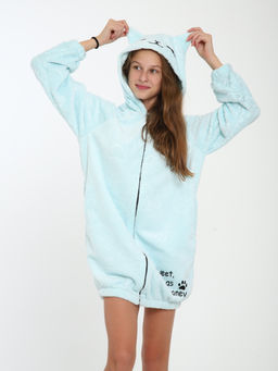 Халат "Лапки" бирюза