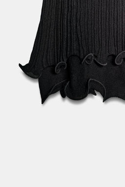 TOP PUNTO DOBLE CAPA / Negro - Zara фото 3