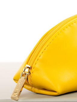 LACCOMA косметичка Анетта-826-желтый эко кожа хлопок  фото 3