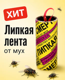 Липкая лента от мух Липкая смерть - Воля фото 2