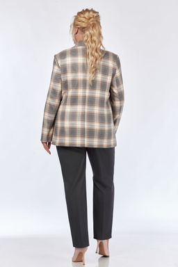 Жакет Элль стиль 2016/7ж серый принт  фото 5