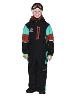 Комбинезон T-9080 Черно-бирюзовый