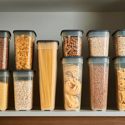 Контейнеров для сыпучих продуктов, набор 3 штук: 1л 3шт, полипропилен, графит (Россия) - Домашняя мода фото 4