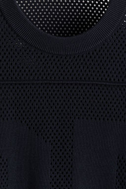 Camiseta boxy en punto calado Relaxed Fit - H&m фото 3