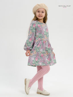 Платье Моана цветы на сером - Sovalina фото 6