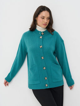 Кардиган женский 5252-1798. 4300999 аквамарин