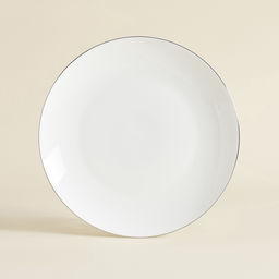 Тарелки SL Home «Каскарон», d=20 см, набор 2 шт., костяной фарфор, белые