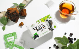 Чайный напиток целебная ЧАГА Алтая со СМОРОДИНОЙ Алфит 7809