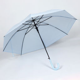 Зонт - трость полуавтоматический «Пастель», 8 спиц, R=47/55 см, d=94 см, МИКС