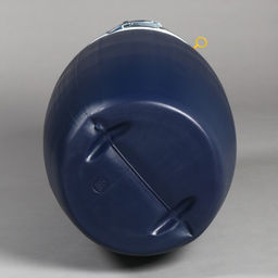 Бочка пищевая, 127 л, пластиковая, с крышкой, синяя, Open Top