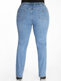 Джинсы на резинке женские стрейч - Almond фото 2
