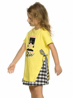 PELICAN, платье для девочек, Желтый