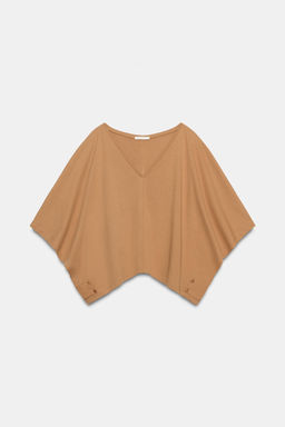 CAMISETA CAPA ALGOD?N / Camel medio - Zara фото 5