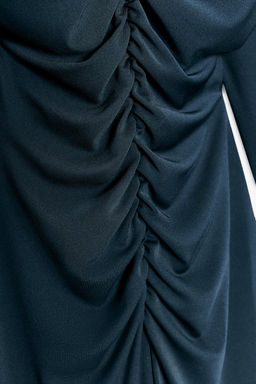 CREPE DRESS WITH SHOULDER PADS - Zara фото 8