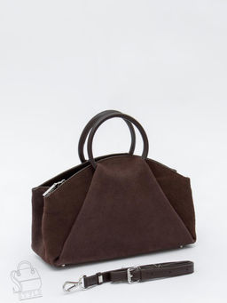 Сумка женская кожаная 1126MF coffee Polina&Eiterou