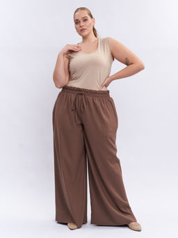 Брюки льняные TBB19152BEG18