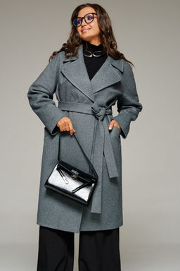 Пальто Beautiful Free 7024-Р графитовый