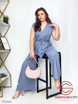 Костюм брючный двойка в полоску - Bruno фото 7