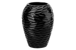 Ваза 20 см 2,25 л "Листья Ивы" черная