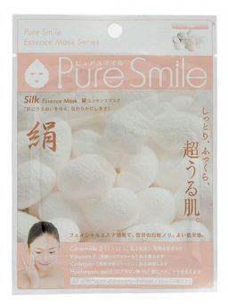 Маска для лица SunSmile PureSmile 036 Silk Essense Mask косметическая шёлк 1шт, 1/600, ,