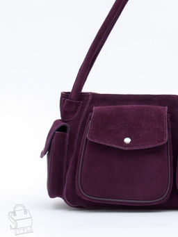 Сумка женская кожаная 91181MSS purple Velina Fabbiano-Safenta