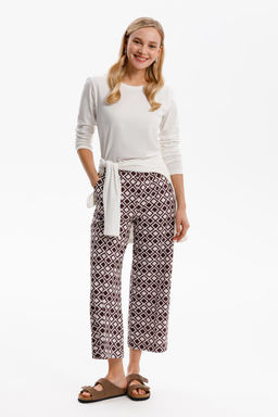 ЕВТ 4135/серо-сиреневый,ромбы брюки жен