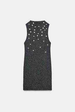 VESTIDO CORTO SOFT BOTONES / Gris antracita - Zara фото 5