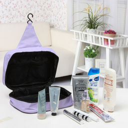 Sunflower Дорожная водонепроницаемая косметичка с крючком Travel 4, черный