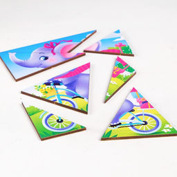 Пазл разрезной Животные зоопарка, 3 картинки в раме - Лесная мастерская фото 10