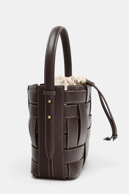 BOLSO BANDOLERA TRENZADO / Marr?n - Zara фото 4