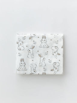 Пелёнка трикотажная 100х90, бел/мишки - Lesi kids фото 6