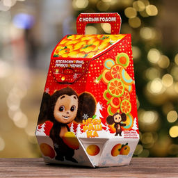 Подарочная коробка Чебурашка, Рюкзак большой , 22,5 х 14 х 27,5 см - Simaland фото 2