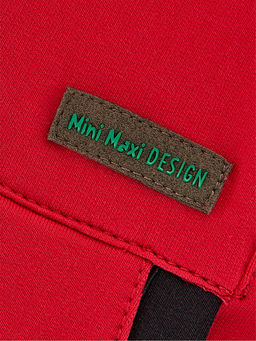 Комбинезон на молнии из футера UD 7251 красный - Mini maxi фото 10