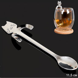 Ложка чайная сребро Котик / MJ028 /уп 400/Новогодняя - Галеонтрейд фото 2